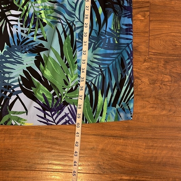Connected Apparel Plus-Sized Sleeveless Tropical Midi Dress, Sz. 24. - Picture 10 of 12